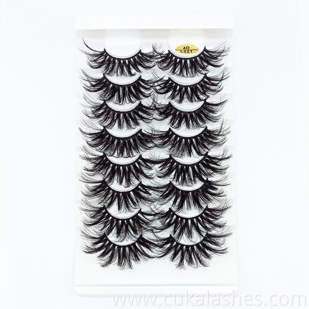 8 Pairs Lashes 25mm